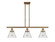 Ballston Urban Three Light Island Pendant in Brushed Brass (405|916-3I-BB-G44)