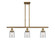 Ballston Urban Three Light Island Pendant in Brushed Brass (405|916-3I-BB-G52) Ballston Urban Three Light Island Pendant in Brushed Brass (405|916-3I-BB-G52)