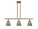 Ballston Urban Three Light Island Pendant in Brushed Brass (405|916-3I-BB-G63)