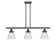 Ballston Urban Three Light Island Pendant in Matte Black (405|916-3I-BK-G64)