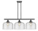 Ballston Urban Three Light Island Pendant in Matte Black (405|916-3I-BK-G74-L)