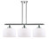 Ballston Urban Three Light Island Pendant in Polished Chrome (405|916-3I-PC-G71-L)