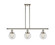 Ballston Urban Three Light Island Pendant in Polished Nickel (405|916-3I-PN-G202-6)