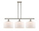 Ballston Urban Three Light Island Pendant in Polished Nickel (405|916-3I-PN-G71-L)