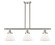 Ballston Urban Three Light Island Pendant in Brushed Satin Nickel (405|916-3I-SN-G41)
