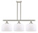 Ballston Urban Three Light Island Pendant in Brushed Satin Nickel (405|916-3I-SN-G71-L)