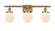 Ballston Urban Three Light Bath Vanity in Brushed Brass (405|916-3W-BB-G201-6)