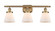 Ballston Urban Three Light Bath Vanity in Brushed Brass (405|916-3W-BB-G61)