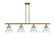 Ballston Urban LED Island Pendant in Brushed Brass (405|916-4I-BB-G42-LED)