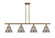 Ballston Urban Four Light Island Pendant in Brushed Brass (405|916-4I-BB-G43)