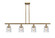 Ballston Urban Four Light Island Pendant in Brushed Brass (405|916-4I-BB-G54)