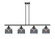 Ballston Urban Four Light Island Pendant in Matte Black (405|916-4I-BK-G73)