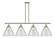 Ballston Urban Four Light Island Pendant in Polished Nickel (405|916-4I-PN-G42-L)