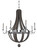 Sharlow Eight Light Chandelier in Chrome (33|300484CH)