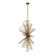 Aurora Six Light Foyer Pendant in Nordic Brass (33|315950NRB)