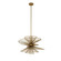 Aurora Six Light Pendant in Nordic Brass (33|315951NRB)