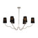 Sophia Six Light Island Pendant in Polished Nickel (33|514361PN)