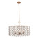 Maurelle Six Light Pendant in Oxidized Gold Leaf (33|515050OL)