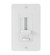 Under Cabinet Accessories LED Driver + Dimmer Trim in White Material (Not Painted) (12|1DDTRIMWH)