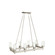 Circolo Eight Light Linear Chandelier in Brushed Nickel (12|2943NI)