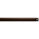 Accessory Fan Down Rod in Tannery Bronze Powder Coat (12|360005TZP)