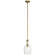 Everly One Light Mini Pendant in Natural Brass (12|42456NBR)