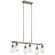 Braelyn Six Light Linear Chandelier in Classic Pewter (12|43059CLP)