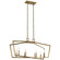 Abbotswell Eight Light Linear Chandelier in Natural Brass (12|43494NBR)