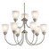 Jolie LED Chandelier in Brushed Nickel (12|43639NIL18)