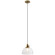 Avery One Light Mini Pendant in Natural Brass (12|43853NBR)