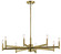 Erzo Eight Light Chandelier in Natural Brass (12|43857NBR)