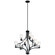Vara Nine Light Chandelier in Distressed Black (12|44073DBK)
