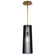 Linara One Light Pendant in Black (12|44169BK)