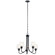 Valserrano Five Light Chandelier in Black (12|44377BKCS)