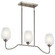 Valserrano Three Light Linear Chandelier in Brushed Nickel (12|44379NI)