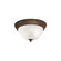 No Family Two Light Flush Mount in Tannery Bronze (12|8108TZ)