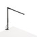 Z-Bar LED Desk Lamp in Metallic black (240|AR1100-CD-MBK-CLP)