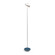 Royyo LED Floor Lamp in Silver, Azure Felt (240|RYO-SW-SIL-AZF-FLR)