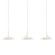Royyo LED Pendant in Matte White With Gold (240|RYP-L3-SW-MWG)