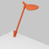 Splitty LED Desk Lamp in Matte Orange (240|SPY-W-MOR-USB-THR)