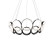 Oros LED Chandelier in Black (347|CH94829-BK)