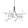 Moto LED Chandelier in Black (347|CH97358-BK)