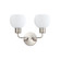 Coraline Two Light Wall Sconce in Satin Nickel (16|11272SWSN)