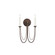 Plumette Two Light Wall Sconce in Chestnut Bronze (16|12161CHB)