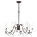 Plumette Eight Light Chandelier in Chestnut Bronze (16|12168CHB)