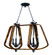 Road House Six Light Chandelier in Barn Wood / Iron Ore (16|20927BWIO)