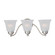 Basix Three Light Bath Vanity in Satin Nickel (16|2122FTSN)