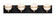 Revolve LED Bath Vanity in Black / Gold (16|21604SWBKGLD)