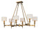 Fairmont Six Light Chandelier in Natural Aged Brass (16|22376OMNAB)