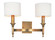 Fairmont Two Light Wall Sconce in Natural Aged Brass (16|22379OMNAB)